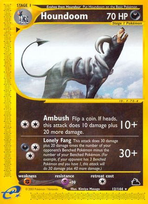 Houndoom (12) (12) 012  - Reverse Holofoil Skyridge - Rare