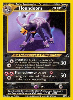 Houndoom (23) (23) 023/75  - 1st Edition Neo Discovery - Rare