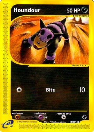 Houndour 113/165  - Reverse Holofoil Expedition - Common