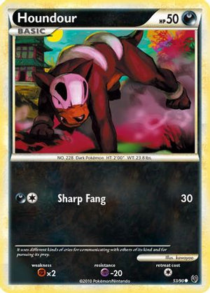 Houndour (53) (53) 053/90  - Reverse Holofoil Undaunted - Common