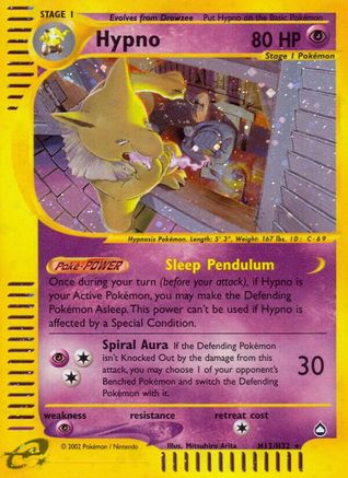 Hypno (H12) (H12) H12  - Holofoil Aquapolis - Holo Rare