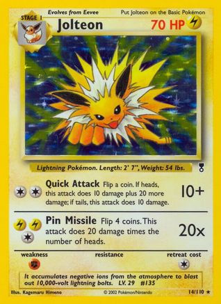 Jolteon 14/110  - Holofoil Legendary Collection - Holo Rare