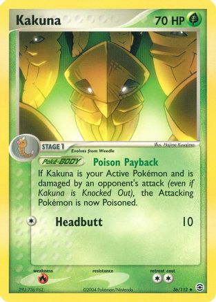 Kakuna 036/112  FireRed & LeafGreen - Uncommon