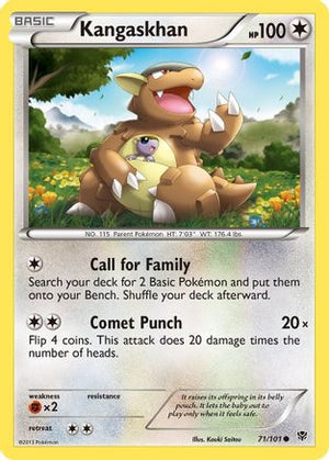 Kangaskhan 071/101  Plasma Blast - Common