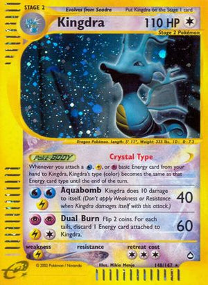Kingdra (148) (148) 148  - Holofoil Aquapolis - Secret Rare
