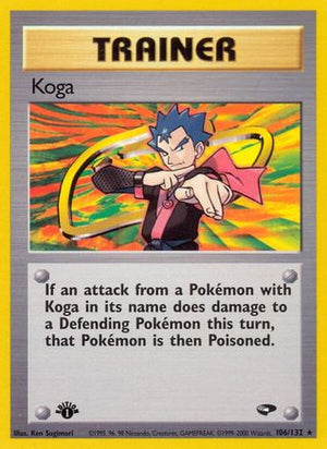 Koga 106/132  - 1st Edition Gym Challenge - Rare