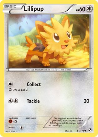 Lillipup (81) (81) 081  Black and White - Common