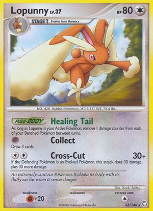 Lopunny 033  - Reverse Holofoil Legends Awakened - Rare