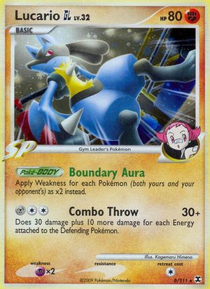 Lucario GL 008  - Holofoil Rising Rivals - Holo Rare
