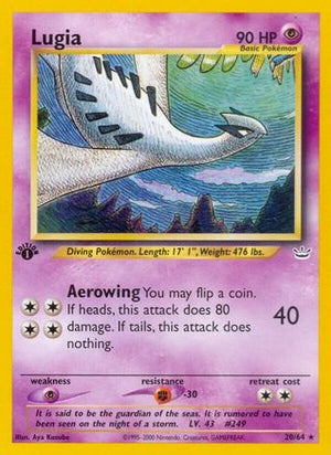 Lugia 020/64  - 1st Edition Neo Revelation - Rare