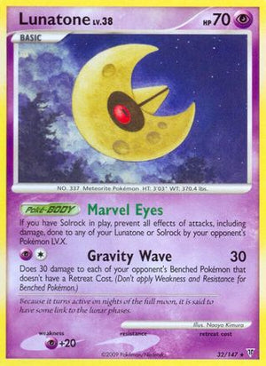 Lunatone 032  - Reverse Holofoil Supreme Victors - Rare