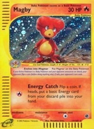 Magby (17) (17) 017  - Reverse Holofoil Expedition - Holo Rare