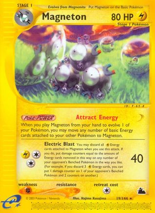 Magneton (19) (19) 019  - Reverse Holofoil Skyridge - Rare