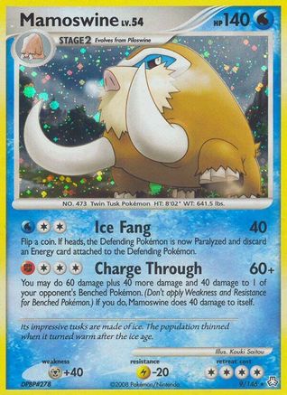 Mamoswine 009  - Holofoil Legends Awakened - Holo Rare