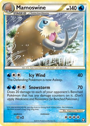 Mamoswine 005/102  - Holofoil Triumphant - Holo Rare