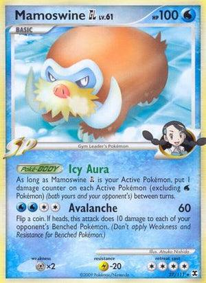 Mamoswine GL 027  - Reverse Holofoil Rising Rivals - Rare