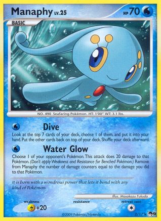 Manaphy 002  POP Series 9 - Rare