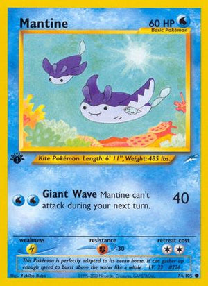 Mantine 074/105  - 1st Edition Neo Destiny - Common