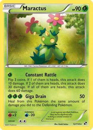 Maractus (12) (12) 012  Black and White - Rare