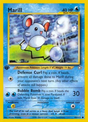 Marill 66/111  - 1st Edition Neo Genesis - Common