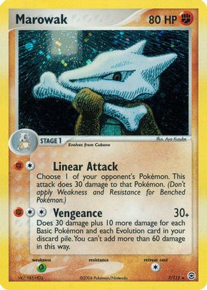 Marowak 007  - Holofoil FireRed & LeafGreen - Holo Rare