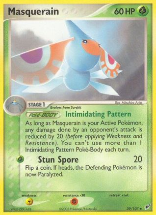 Masquerain 039  - Reverse Holofoil Deoxys - Uncommon