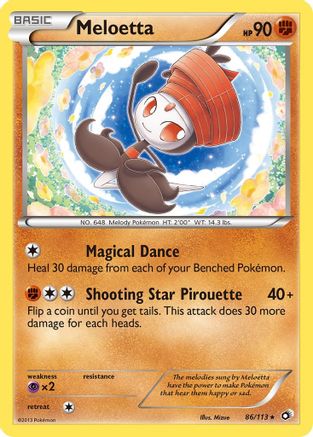 Meloetta (86) (86) 086/113  Legendary Treasures - Rare