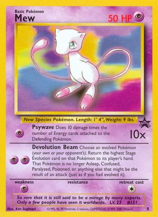 Mew 8  WoTC Promo - Promo