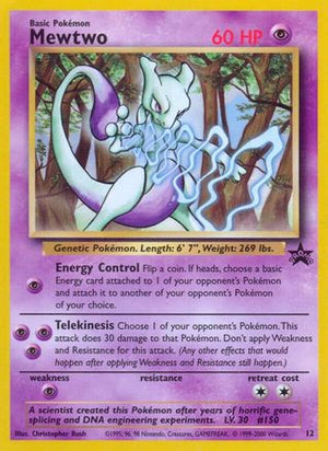 Mewtwo 12/53  WoTC Promo - Promo