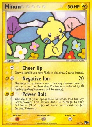 Minun 004/017  POP Series 3 - Rare