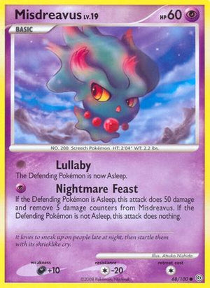 Misdreavus 068  - Reverse Holofoil Stormfront - Common