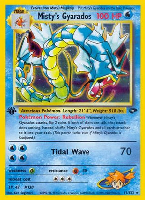 Misty's Gyarados 13/132  - 1st Edition Holofoil Gym Challenge - Holo Rare
