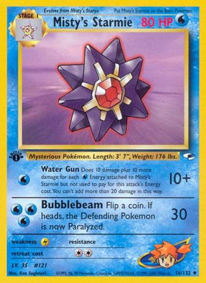 Misty's Starmie 56/132  - 1st Edition Gym Heroes - Uncommon