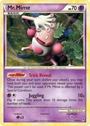 Mr. Mime 029  - Reverse Holofoil Call of Legends - Rare