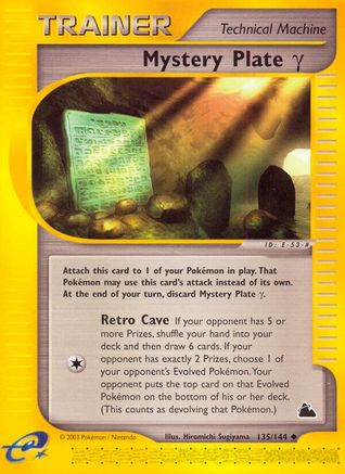Mystery Plate Gamma 135  Skyridge - Uncommon