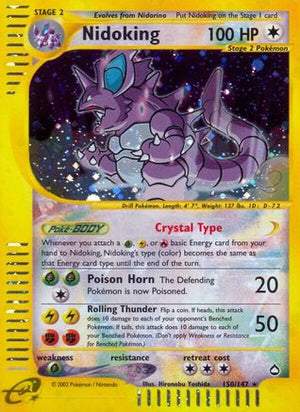 Nidoking (150) (150) 150  - Reverse Holofoil Aquapolis - Secret Rare