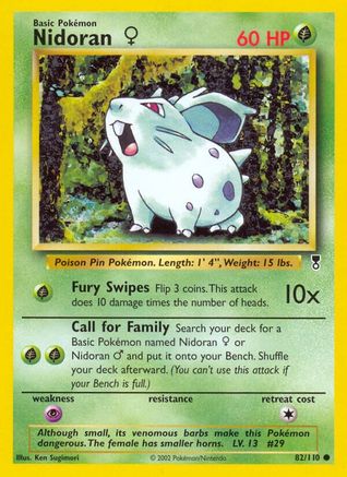 Nidoran F 082  Legendary Collection - Common