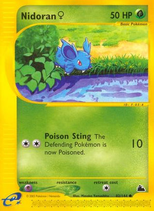 Nidoran F (82) (82) 082  - Reverse Holofoil Skyridge - Common