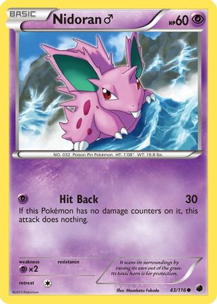 Nidoran M 043  Plasma Freeze - Common