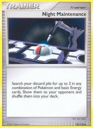 Night Maintenance 120/132  - Reverse Holofoil Secret Wonders - Uncommon