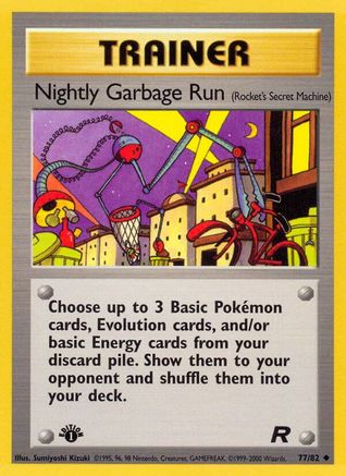 Nightly Garbage Run (Rocket's Secret Machine) 77/82  - 1st Edition Team Rocket - Uncommon