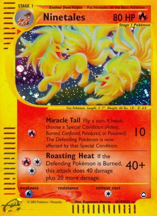 Ninetales (H19) (H19) H19  - Holofoil Aquapolis - Holo Rare