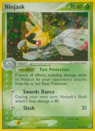 Ninjask 013  - Holofoil Deoxys - Holo Rare