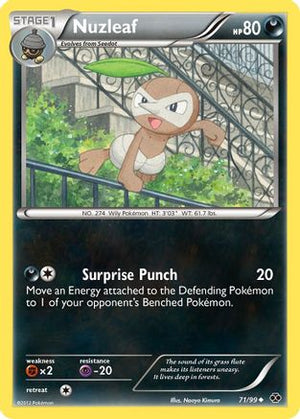Nuzleaf 071  - Reverse Holofoil Next Destinies - Uncommon