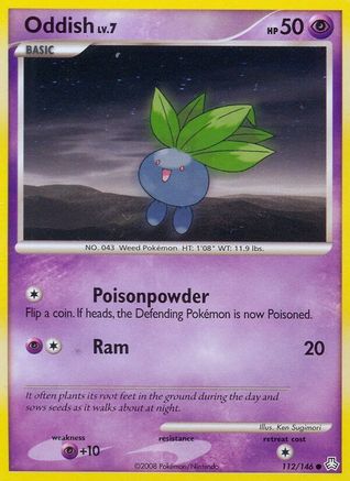 Oddish (112) (112) 112  - Reverse Holofoil Legends Awakened - Common