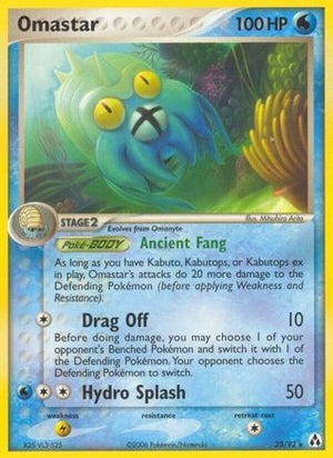 Omastar 023  - Reverse Holofoil Legend Maker - Rare