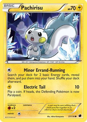 Pachirisu 037/116  - Reverse Holofoil Plasma Freeze - Common