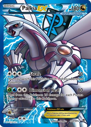 Palkia EX (Team Plasma) (100 Full Art) (Team Plasma)  100  - Holofoil Plasma Blast - Ultra Rare
