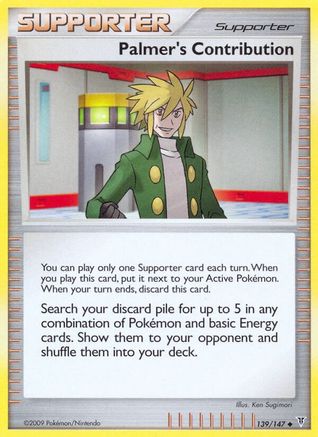 Palmer's Contribution 139  - Reverse Holofoil Supreme Victors - Uncommon