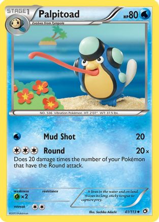 Palpitoad 041  Legendary Treasures - Uncommon